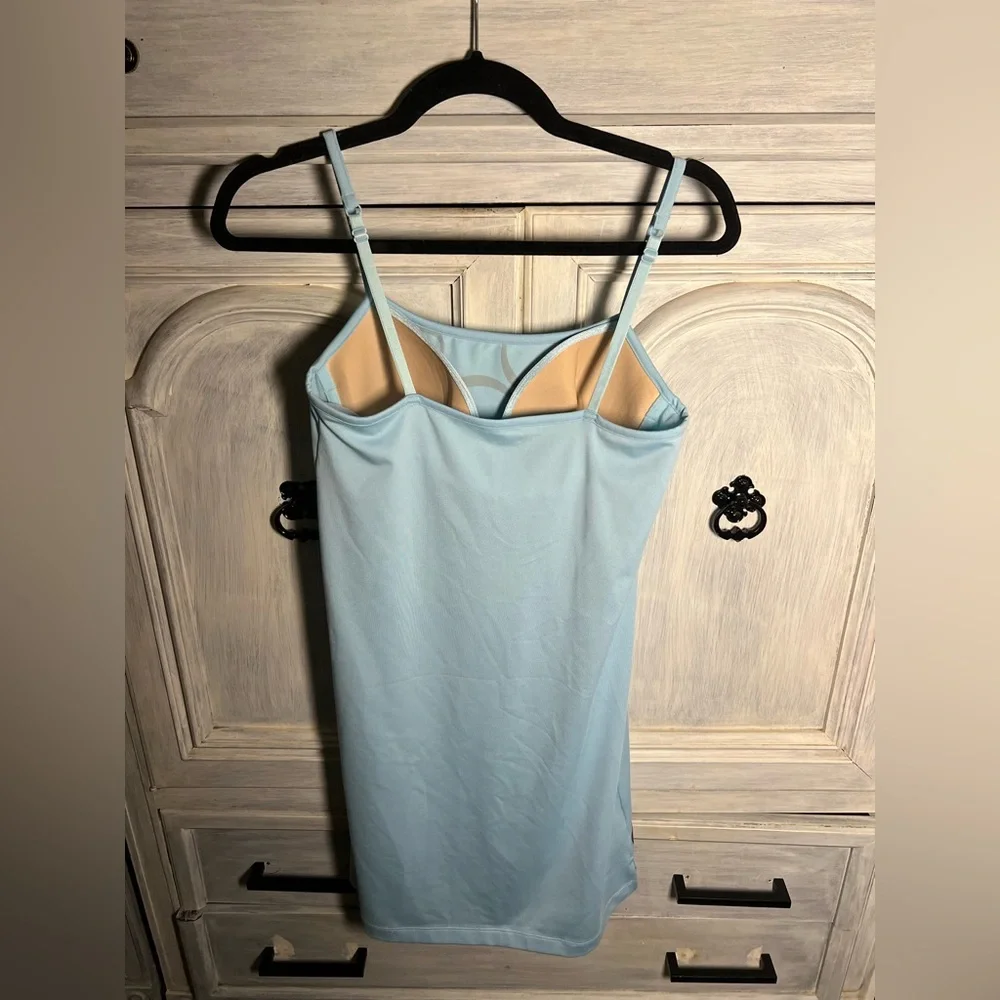 Athleta Light Blue Paisley Swirl Shoreline Swim Active Dress - Picture 7 of 7